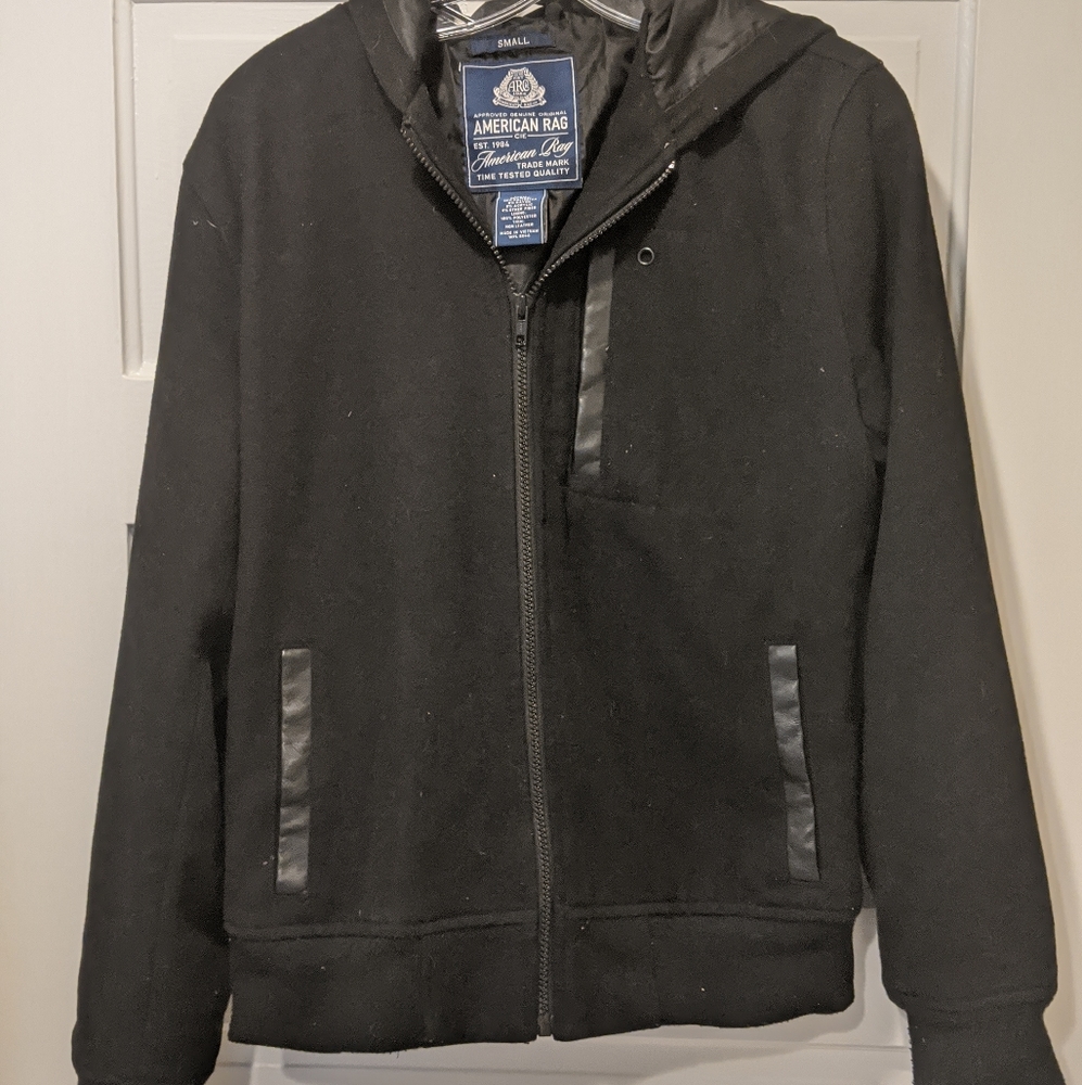 Black hooded jacket American Rag, Men's Small